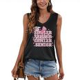 Senior 2026 Class Of 2026 Cute Coquette Pink Bow Graduation Women's V-Neck Tank Top