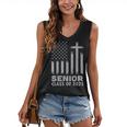 Senior Class Of 2025 USA Flag Cross Christian Graduation Women's V-Neck Tank Top