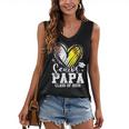 Senior Papa Class Of 2026 Baseball Softball Graduation Heart Women's V-Neck Tank Top