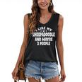 Sheepadoodle Fur Parent Sheeppoo Lover Dog Owner Introvert Women's V-Neck Tank Top Sheepadoodle Fur Parent Sheeppoo Lover Dog Owner Introvert Women's V-Neck Tank Top