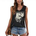 Skeleton Read More Books Women's V-Neck Tank Top