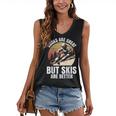 Skier BOOKS ARE GREAT BUT SKIS ARE BETTER Vintage Women's V-Neck Tank Top Skier BOOKS ARE GREAT BUT SKIS ARE BETTER Vintage Women's V-Neck Tank Top