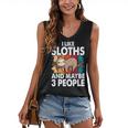 Sloth For Sloth Lover Men Women Kids Introvert Women's V-Neck Tank Top Sloth For Sloth Lover Men Women Kids Introvert Women's V-Neck Tank Top