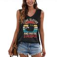 I Like Sloths And Maybe 3 People Sloth Introvert Vintage Women's V-Neck Tank Top I Like Sloths And Maybe 3 People Sloth Introvert Vintage Women's V-Neck Tank Top