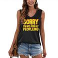 Sorry Im Not Good At Peopleing Introvert Women's V-Neck Tank Top