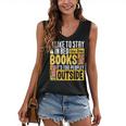 I Like To Stay In Bed And Read Books It's Too Peopley Outsid Women's V-Neck Tank Top I Like To Stay In Bed And Read Books It's Too Peopley Outsid Women's V-Neck Tank Top