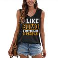 Sumo Wrestling Introvert Wrestler Sumotori Japanese Sport Women's V-Neck Tank Top Sumo Wrestling Introvert Wrestler Sumotori Japanese Sport Women's V-Neck Tank Top