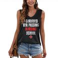 I Survived Her Passing Nursing School Graduation Women's V-Neck Tank Top