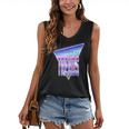 Temporal Trends Vaporwave Style Retro Nostalgia Look Women's V-Neck Tank Top