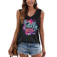 Totally 80's Colorful Retro 1980s Style Nostalgia Vibe Women's V-Neck Tank Top