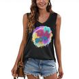 Totally 80's Tie Dye Retro Vibes 1980s Style Nostalgia Women's V-Neck Tank Top Totally 80's Tie Dye Retro Vibes 1980s Style Nostalgia Women's V-Neck Tank Top