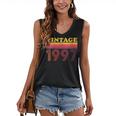 Vintage 1997 Retro Style 90's Born Nostalgia Vibes Birthday Women's V-Neck Tank Top