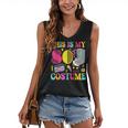 Vintage 80s Vibes Costume Nostalgia 1980s Fashion Cassette Women's V-Neck Tank Top