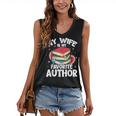 My Wife Is My Favorite Author Book Writer Women's V-Neck Tank Top