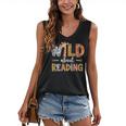 Wild About Reading Books Reader Teachers Kids Librarian Women's V-Neck Tank Top Wild About Reading Books Reader Teachers Kids Librarian Women's V-Neck Tank Top