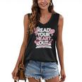 Women Read Your Heart Out Valentine's Day Teacher Book Women's V-Neck Tank Top Women Read Your Heart Out Valentine's Day Teacher Book Women's V-Neck Tank Top