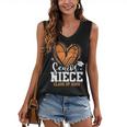 Women's Senior Niece Class Of 2026 Basketball Graduation Heart Women's V-Neck Tank Top