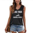 I Like Yoga And Maybe 3 People Introvert Namaste Women's V-Neck Tank Top