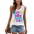 80's Vibe Retro Style Cassette Tape Nostalgia 1980s Party Premium Tri-Blend Women's V-Neck Tank Top