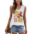 80s Vibes Mixed Tapes & Roller Skates 1981 Nostalgia Retro Women's V-Neck Tank Top