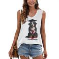 Bernese Mountain Dog Graduation Cap Graduate Training School For Men Women Girls Kids Women's V-Neck Tank Top