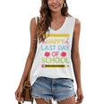 Cool Stylish Happy Last Day Of School Shirt Graduation Women's V-Neck Tank Top