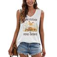 Cute Fox Stay Clever Read Books For Librarian Or Bookworm Women's V-Neck Tank Top