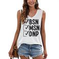 DNP Doctor MSN BSN DNP Nurse DNP Degree Graduation Women's V-Neck Tank Top