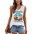 Ducks Books Lover Easily Distracted By Ducks & Books Women's V-Neck Tank Top