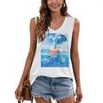 Frutiger Aero Aesthetic Tech Bubble Tea Boba Milktea Fishes Women's V-Neck Tank Top Frutiger Aero Aesthetic Tech Bubble Tea Boba Milktea Fishes Women's V-Neck Tank Top