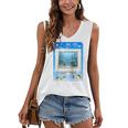 Frutiger Aero Aesthetic Tech Computer Aquarium Tarot Card Raglan Baseball Tee Women's V-Neck Tank Top
