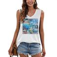 Frutiger Aero Retro Vibes Premium Tri-Blend Women's V-Neck Tank Top