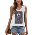 High Priestess Tarot Art Celestial Mystic Book Lover Women's V-Neck Tank Top High Priestess Tarot Art Celestial Mystic Book Lover Women's V-Neck Tank Top