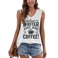 Instant Writer Just Add Coffee Author Book Writing Books Women's V-Neck Tank Top