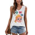 Meme Queen In Silence Introvert Anti People Antisocial Quiet Women's V-Neck Tank Top Meme Queen In Silence Introvert Anti People Antisocial Quiet Women's V-Neck Tank Top