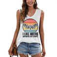 I Like Moths And Maybe 3 People Insect Moth Lovers Introvert Women's V-Neck Tank Top I Like Moths And Maybe 3 People Insect Moth Lovers Introvert Women's V-Neck Tank Top
