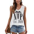 Nurse Practitioner Graduation NP Est 2019 Shirt Women's V-Neck Tank Top