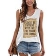 Old People Joke Please Be Patient With Me I'm From The 1900s Women's V-Neck Tank Top Old People Joke Please Be Patient With Me I'm From The 1900s Women's V-Neck Tank Top