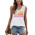Peace Love Engineering Engineer School Graduation Retro Women's V-Neck Tank Top