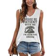 Please Be Patient With Me I'm From The 1900s Funny Premium Tri-Blend Women's V-Neck Tank Top