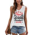Proud Mom Of a Lacrosse Senior 2022 Graduation Women's V-Neck Tank Top