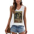 The Reader Tarot Card Book Lover Skeleton Art Goth Style Women's V-Neck Tank Top The Reader Tarot Card Book Lover Skeleton Art Goth Style Women's V-Neck Tank Top