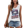 Rewind Good Times Retro VHS Tape Nostalgia 80s 90s Premium Tri-Blend Women's V-Neck Tank Top