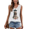 Spinone Italiano Dog Graduation Cap School Graduate Owner Men Women Kids Women's V-Neck Tank Top