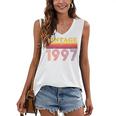 Vintage 1997 Retro Style 90's Born Nostalgia Vibes Birthday Premium Tri-Blend Women's V-Neck Tank Top