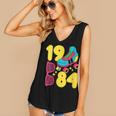 1984 Retro Raised In The 80s Old School Nostalgia Vibes Women's V-Neck Tank Top