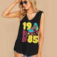1985 Retro Raised In The 80s Old School Nostalgia Vibes Women's V-Neck Tank Top