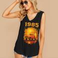 1985 Vintage Sunset Surf Truck Retro Beach Nostalgia Women's V-Neck Tank Top