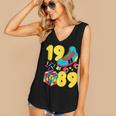 1989 Retro Raised In The 80s Old School Nostalgia Vibes Women's V-Neck Tank Top