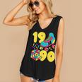 1990 Retro Raised In The 90s Old School Nostalgia Vibes Women's V-Neck Tank Top 1990 Retro Raised In The 90s Old School Nostalgia Vibes Women's V-Neck Tank Top